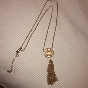 Beautiful Tassel Gold Necklace